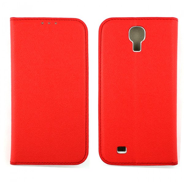 Wholesale Samsung Galaxy S4 Slim Flip Leather Cover (Red)